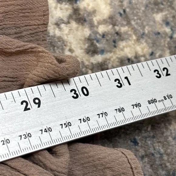 Knox Rose Sheer Knit‎ Tunic Sweater Ruffle Hem Academia Coquette Cottagecore L - Picture 7 of 15